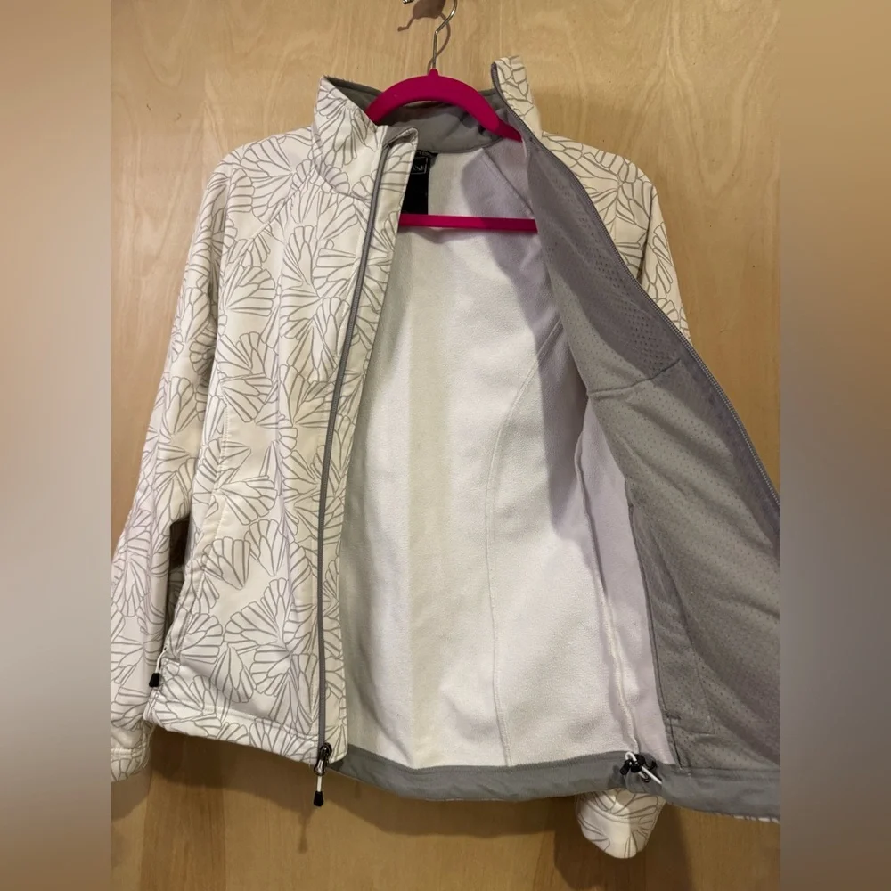 The North Face Leaf Pattern Jacket in White and Gray - Picture 4 of 6